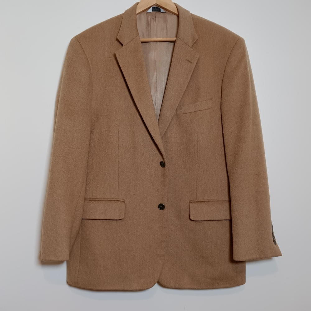Joseph & Feiss 100% Camelhair Vintage Sportcoat Blazer Tan